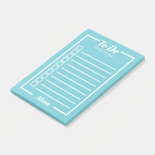 Klassiek om lijstbakken met naam te doen post-it® notes (Schuin)