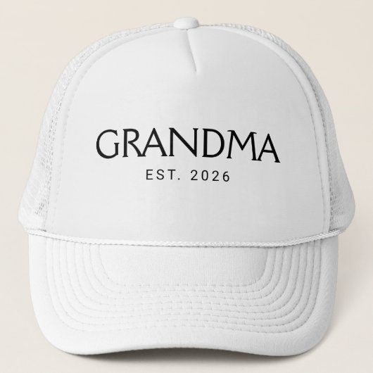 Klassiek Oma Opgericht Jaar Trucker Pet (Voorkant)