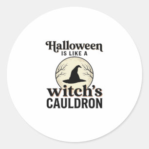 Klassiek Ongeluks Kasteel Halloween Stad Shirt Ont Ronde Sticker