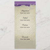  klassiek ontwerp | Amethist en zilver Menu (Voorkant)