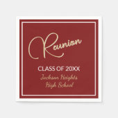 Klassiek ontwerp Class Reunion Servet (Voorkant)