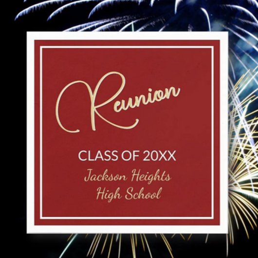 Klassiek ontwerp Class Reunion Servet