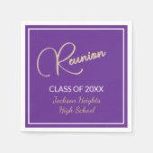 Klassiek ontwerp Class Reunion Servet (Voorkant)