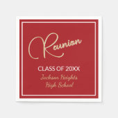 Klassiek ontwerp Class Reunion Servet (Voorkant)