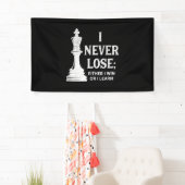 Klassiek ontwerp, ik verlies nooit. Ik woon ofwel Spandoek (Insitu)