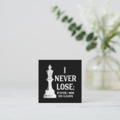 Klassiek ontwerp, ik verlies nooit. Ik woon ofwel Vierkante Visitekaartje (Staand voorkant)