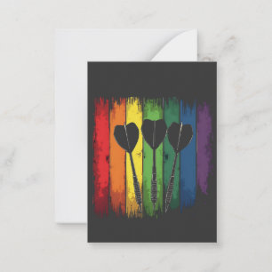 Klassiek ontwerp met LGBTQ kleuren Notitiekaartje