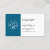 Klassiek ontwerp met Logo en contactgegevens - Bla Visitekaartje (Voorkant)