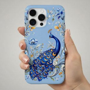 Klassiek ontwerp met pauw - Ellegant cadeau voor h iPhone 15 Pro Max Hoesje