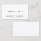  klassiek ontwerp stijlvol in tapendriek visitekaartje (Voorkant / Achterkant)