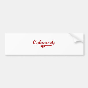 Klassiek ontwerp van Cohasset Massachusetts Bumpersticker