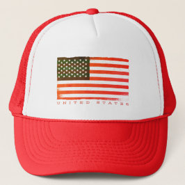Klassiek ontwerp van de Amerikaanse vlag Trucker Pet