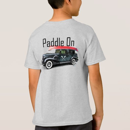 Klassiek ontwerp van de auto - Kinderen in T-shirt (Achterkant)