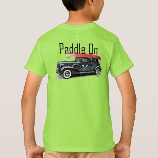 Klassiek ontwerp van de auto - Kinderen in T-shirt (Achterkant)