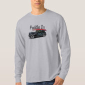 Klassiek ontwerp van de auto met peddel - Lange ba T-shirt (Voorkant)