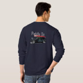 Klassiek ontwerp van de auto met peddel - Lange ba T-shirt (Achterkant volledig)