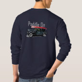 Klassiek ontwerp van de auto met peddel - Lange ba T-shirt (Achterkant)