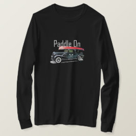 Klassiek ontwerp van de auto met peddel - Lange ba T-shirt