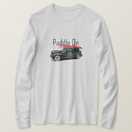 Klassiek ontwerp van de auto met peddel - Lange ba T-shirt
