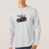 Klassiek ontwerp van de auto met peddel - Lange ba T-shirt (Voorkant)
