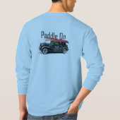 Klassiek ontwerp van de auto met peddel - Lange ba T-shirt (Achterkant)