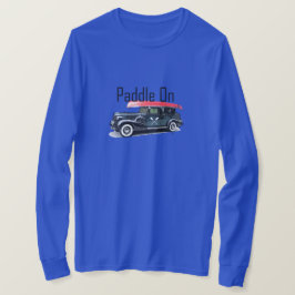 Klassiek ontwerp van de auto met peddel - Lange ba T-shirt