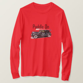 Klassiek ontwerp van de auto met peddel - Lange ba T-shirt