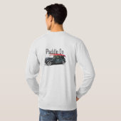 Klassiek ontwerp van de auto met peddel - Lange ba T-shirt (Achterkant volledig)
