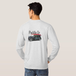 Klassiek ontwerp van de auto met peddel - Lange ba T-shirt