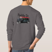 Klassiek ontwerp van de auto met peddel - Lange ba T-shirt (Achterkant)