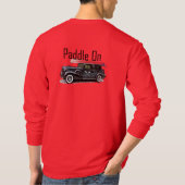 Klassiek ontwerp van de auto met peddel - Lange ba T-shirt (Achterkant)