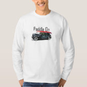 Klassiek ontwerp van de auto met peddel - Lange ba T-shirt (Voorkant)