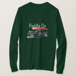 Klassiek ontwerp van de auto met peddel - Lange ba T-shirt