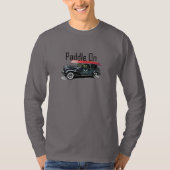 Klassiek ontwerp van de auto met peddel - Lange ba T-shirt (Voorkant)
