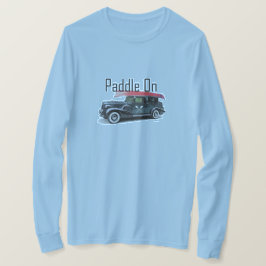 Klassiek ontwerp van de auto met peddel - Lange ba T-shirt