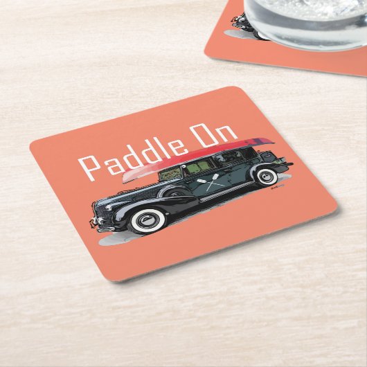 Klassiek ontwerp van de auto - Onderzetter met vie (Schuin)