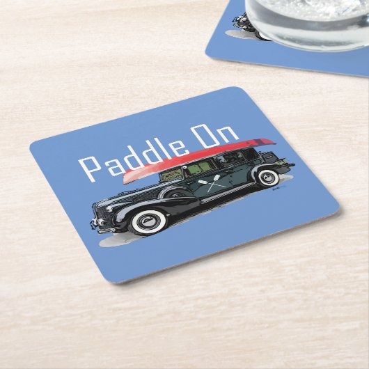 Klassiek ontwerp van de auto - Onderzetter met vie (Schuin)