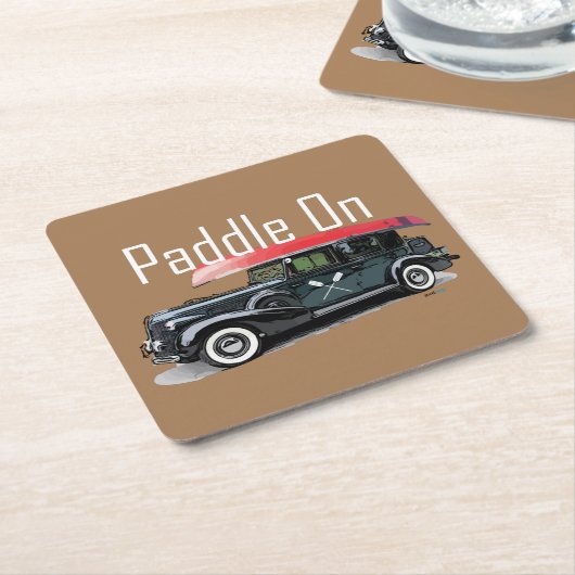 Klassiek ontwerp van de auto - Onderzetter met vie (Schuin)