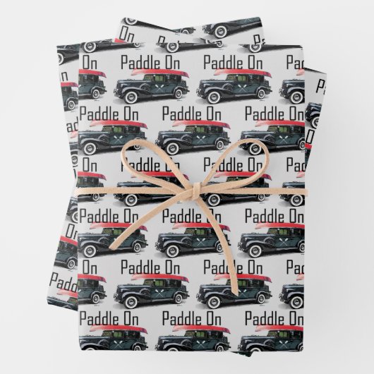 Klassiek ontwerp van de auto - Papier met onmiddel Inpakpapier Vel (In situ)