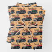 Klassiek ontwerp van de auto - Papier met onmiddel Inpakpapier Vel (In situ)