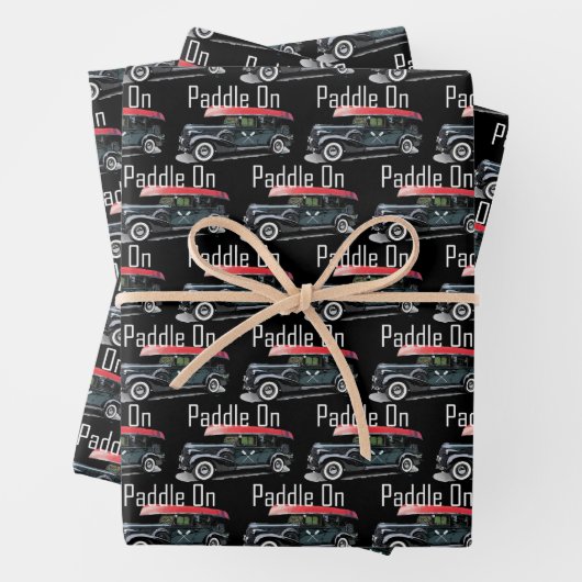 Klassiek ontwerp van de auto - Papier met onmiddel Inpakpapier Vel (In situ)