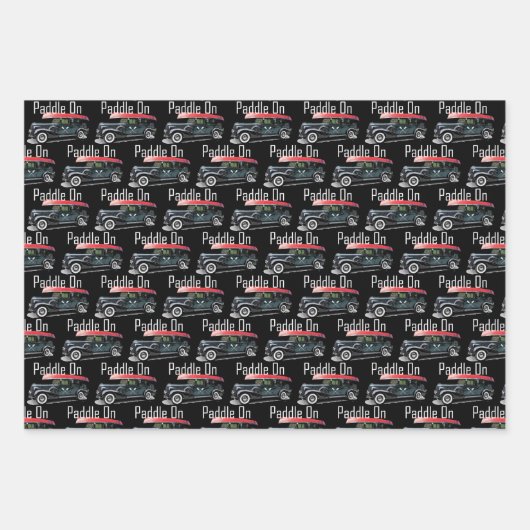 Klassiek ontwerp van de auto - Papier met onmiddel Inpakpapier Vel (Voorkant)