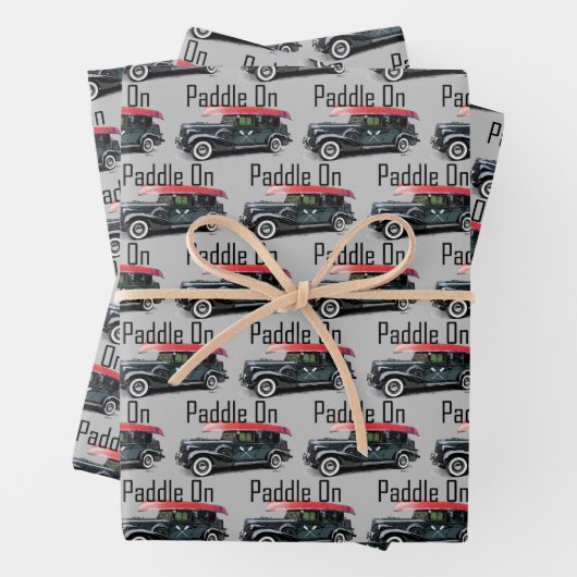 Klassiek ontwerp van de auto - Papier met onmiddel Inpakpapier Vel (In situ)