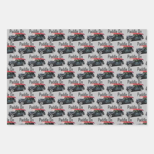 Klassiek ontwerp van de auto - Papier met onmiddel Inpakpapier Vel (Voorkant)