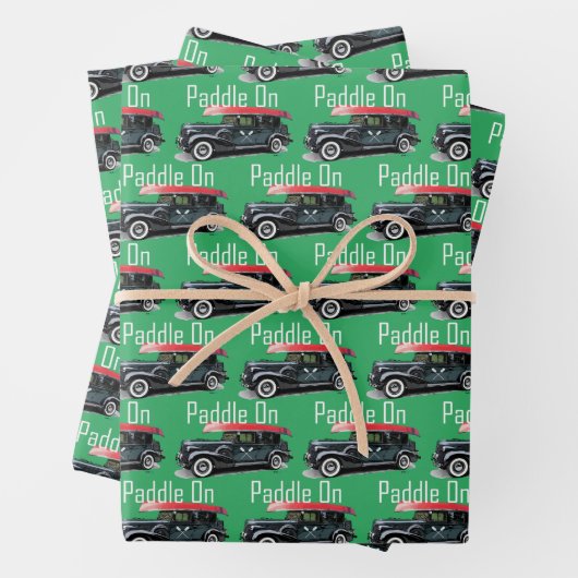 Klassiek ontwerp van de auto - Papier met onmiddel Inpakpapier Vel (In situ)