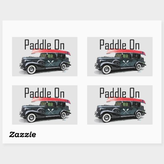 Klassiek ontwerp van de auto - Stickers van de rec (Vel)
