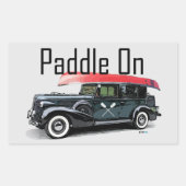 Klassiek ontwerp van de auto - Stickers van de rec (Voorkant)