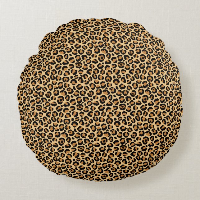 Klassiek ontwerp van de leopard-reeks 6 rond kussen (Voorkant)