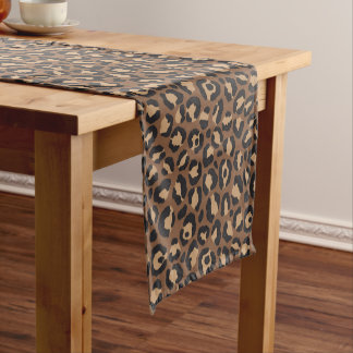 Klassiek ontwerp van de leopard-reeks 7 korte tafelloper