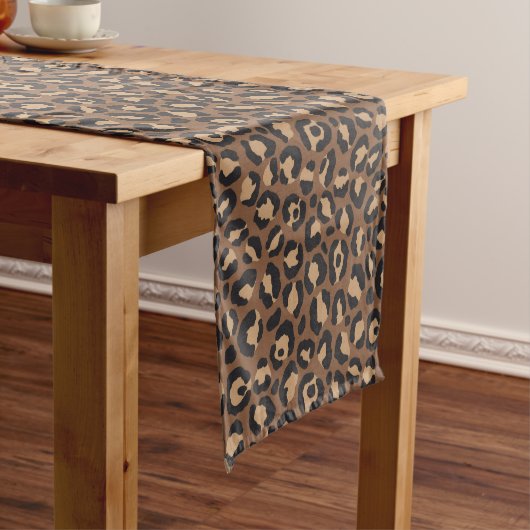 Klassiek ontwerp van de leopard-reeks 7 korte tafelloper (Voorbeeld)